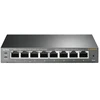 Šakotuvas TP-Link TL-SG108PE Zarządzany L2 Gigabit Ethernet (10/100/1000) Obsługa PoE Juodas