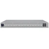 Šakotuvas „UBIQUITI PRO HD 24 POE“ PROFESIONALIOS LYGIO, 3 SLUOKSNIO „ETHERLIGHTING®“ KOMUTATORIUS SU (2) 10 GBE POE++, (22) 2,5 GBE POE++ IR (4) 10G SFP+ PRIEVADAIS. BENDRA POE GALIOS GALIMA 600 W.