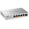 Šakotuvas ZYXEL XMG-105 5 prievadų 2,5G + 1 SFP+ 4 prievadai 70 W bendras PoE++ stalinis „MultiGig“ nevaldomas komutatorius