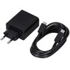 Samsung 50 W maitinimo adapteris, dvigubas, juodas