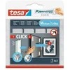Tesa Rzep Lipnios vidinės „Velcro“ juostelės, 4 poros, 80 mm:20 mm, baltos