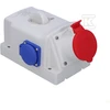 SCAME IŠVESTIS SU IŠJUNGTA L-0-P 16A/5P/2X230V IP44 OPTI.
