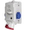 SCAME IŠVESTIS SU IŠJUNGTA 0-1 32A/5P/2X230V IP44 OPTIMA-