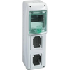 Schneider 13178 Mureva IP65 paviršinis 1x5 skirstomasis įrenginys, skirtas prijungti gMRV-1-5-NT-T/2 lizdus 2 skylės 90x100mm 13178
