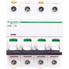 Schneider A9F04402 Grandinės pertraukiklis 4P C 2A 6kA AC iC60N-C2-4 A9F04402