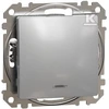 „Schneider Electric Sedna Design“ apšviestas 1 polių jungiklis, sidabrinis aliuminis SDD113101L