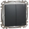 Schneider Electric Jungiklis SCHNEIDER Sedna Desing, 2 klavišų, IP44, antracitas; SDD214105