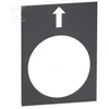 Schneider Electric Juoda stačiakampė aprašo lentelė 30x40 mm (ZB2BY2910)
