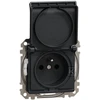 Schneider Electric GN.1-KR.Z/U IP44 Juodas ANTRA.SEDNA DESIGN