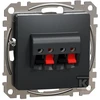 Schneider Electric Sedna Design 2x garsiakalbių lizdas antracitas SDD114411
