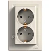 Schneider Electric montavimo lizdas Asfora dvigubas schuko kremas (EPH9900123)