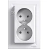 Schneider Electric Dvivietis lizdas su balta - EPH9800221