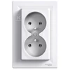 Schneider Electric Dvivietis lizdas su balta - EPH9800221