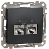 Schneider Electric GN.KOMP.2XRJ45 6STP Juodas ANT. ONE DES