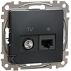 Schneider Electric Kompiuterio ir antenos lizdas SCHNEIDER Sedna Design, antracitas; SDD114469T