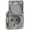 Schneider Electric GN.SCHUKO PRZ.IP44 ALU Sidabrinis SEDNA APRAŠYMAS