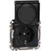 Schneider Electric GN.SCHUKO PRZ.IP44 Juodas ANTR.SEDNA DESIGN