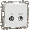 Schneider Electric SCHNEIDERE TV/SAT lizdas Schneider Sedna Design SDD111471S galutinis 4dB baltas dizainas ir elementai