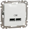 Schneider Electric GN.USB 2.1A BALTOS SEDNA DIZAINAS