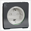Schneider Electric Mureva Style Schuko lizdo mechanizmo varžtų gnybtai antracitas IP55 MUR36135