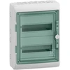 Schneider Electric SCHNEIDERE Hermetinis skirstomasis įrenginys Schneider Mureva / d. Kaedra 2x12 IP65 UV MRV-2-12-NT-T 13433 paviršinės permatomos durys.
