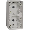 Schneider Electric Mureva Styl Wall pagrindas 2x vertikalus baltas MUR39912