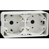 Schneider Electric Mureva Styl Sieninis pagrindas 2x horizontalus baltas MUR39914