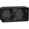 Schneider Electric Mureva Styl Sienos pagrindas 2x horizontalus antracitas MUR37914
