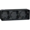Schneider Electric Mureva Styl Sienos pagrindas 3x horizontalus antracitas MUR37713