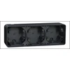 Schneider Electric Mureva Styl Sienos pagrindas 3x horizontalus antracitas MUR37713