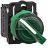 Schneider Electric Switch 2 padėčių rankenėlė 22mm žalia 1Z 1R be savaiminio grįžimo su foniniu apšvietimu (XB5AK123B5)