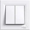 Schneider Electric Dvivietis mygtukas Asfora Baltas - EPH1100121