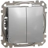 Schneider Electric Sedna Design, Dvigubas mygtukas, sidabrinis aliuminis