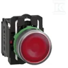 Schneider Electric Valdymo mygtukas 22mm raudonas su grįžimu su apšvietimu 1Z 1R (XB5AW34M5)