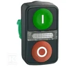 Schneider Electric Dvivietis žalias / raudonas O-- mygtukas su apšvietimu (ZB5AW7A3741)