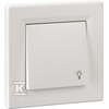 Schneider Electric Lengvas mygtukas Asfora single IP44 balta (EPH0900221)