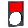 Schneider Electric aprašomoji iškaba 30x50mm su etikete juoda/raudona 22mm juoda stačiakampė (ZBY6H101)