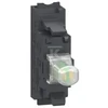 Schneider Electric Baltas LED lempos laikiklis 24V AC/DC su jungtimi (ZBVB15)
