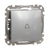 Schneider Electric Sedna Design Bell mygtukas Sidabro aliuminio SDD113131