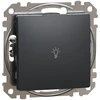 Schneider Electric Sedna Design &amp; elementai Lengvas mygtukas juodas antracitas SDD114132