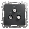 Schneider Electric GN.TV/SAT/SAT KO.4DB Juodas AN.SEDNA DES