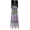 SES Wild Country 40-0000002003-5823-1 Laipiojimo karabinas su savaime užsirakinančiu mechanizmu, žalias, violetinis, 6 vnt.