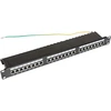 Securitynet CCAS-PA6-24STP-O-2 Panel Cat. 6 19" 1U, 24xRJ45 FTP juoda su lentyna