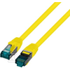 Securitynet PATCHCORD RJ45 S/FTP 6A LSZH ŻÓŁ 1,5