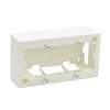 Securitynet WP45X4543 Dviguba paviršinio montavimo dėžutė /4 moduliai/balta WP45X4543