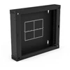 Galinė dalis 100 mm (atlenkiama/pakreipiama) dviejų sekcijų spintelėms SW-9U-600-450-01-C, juoda ALANTEC