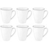 Select 6 puodelių su ąselėmis rinkinys, 350 ml, SELTMANN LIDO Juodas LINE