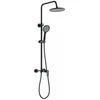 SHOWER SET RIKIA WITH MIXER Juodas