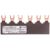 Siemens 3RV1915-1AB 3P šyna (6 moduliai), skirta 2 3RV1915-1AB automatiniams jungikliams