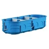 Simet 32324203 Triguba įleidžiamoji dėžutė, mėlyna, P3x60K, savaime gesinanti, be halogenų 32324203